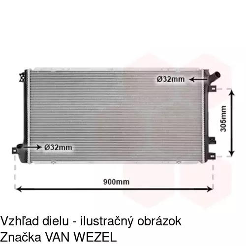 Chladiče vody 604308-1 /POLCAR/ - obr. 2