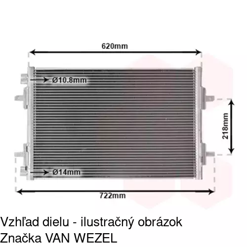Chladiče klimatizácie 6051K8C2 /POLCAR/ - obr. 2