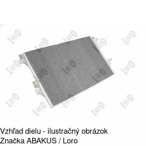 Chladiče klimatizácie 6052K8C1 /POLCAR/ - obr. 2