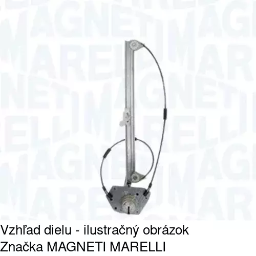 Elektrický mechanizmus okna dverí 6052PSE4 /POLCAR/ - obr. 1
