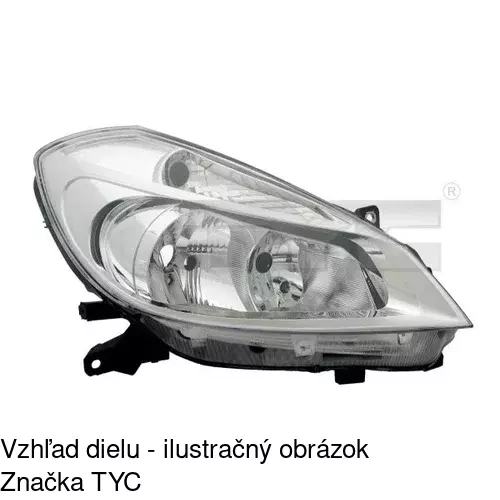 Hlavný reflektor POLCAR 605510-E