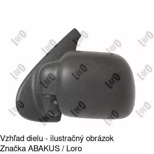 Vonkajšie zrkadlo 6060514E /POLCAR/ - obr. 2