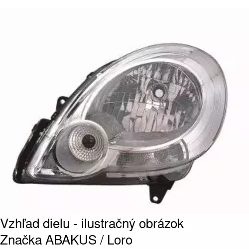 Hlavný reflektor 6062103E /POLCAR/ - obr. 3