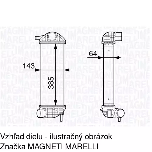 Chladiče vzduchu (Intercoolery) POLCAR 6062J8-2