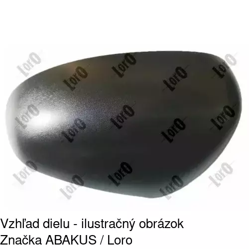 Rám vonkajšieho zrkadla 60A254PM /POLCAR/ - obr. 3