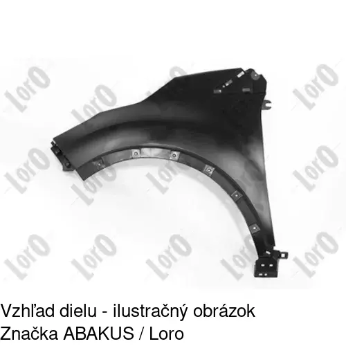 Predný blatník 60L101 /POLCAR/ - obr. 1