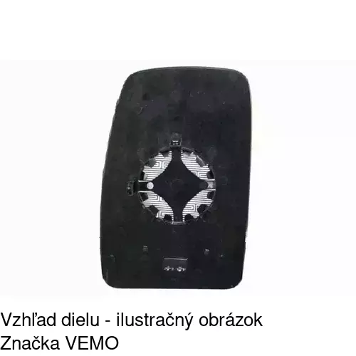 Sklo vonkajšieho zrkadla s držiakom 60N1553M /POLCAR/ - obr. 3