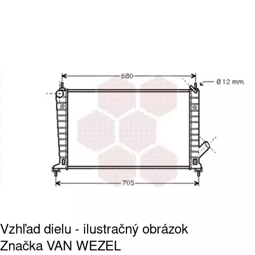 Chladiče vody 652308-1 /POLCAR/ - obr. 1