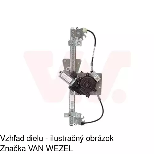 Elektrický mechanizmus okna dverí 6530PSE1 /POLCAR/ - obr. 5