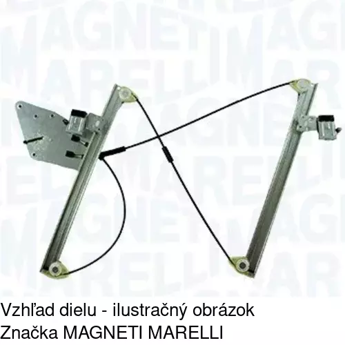 Mechanizmus sťahovania okna elektrický bez motora 6530PSG2 /POLCAR/ - obr. 2