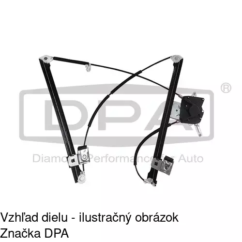Mechanizmus sťahovania okna elektrický bez motora 6706PSG2 /POLCAR/ - obr. 3