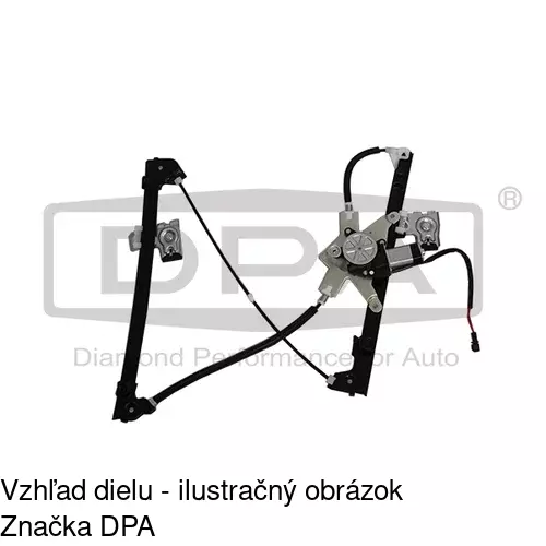 Mechanizmus sťahovania okna elektrický bez motora 6713PSG2 /POLCAR/ - obr. 4