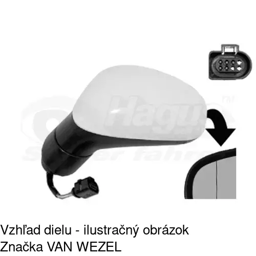 Vonkajšie zrkadlo 6726514M /POLCAR/ - obr. 2