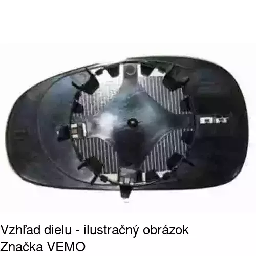 Sklo vonkajšieho zrkadla s držiakom 6726548E /POLCAR/ - obr. 4
