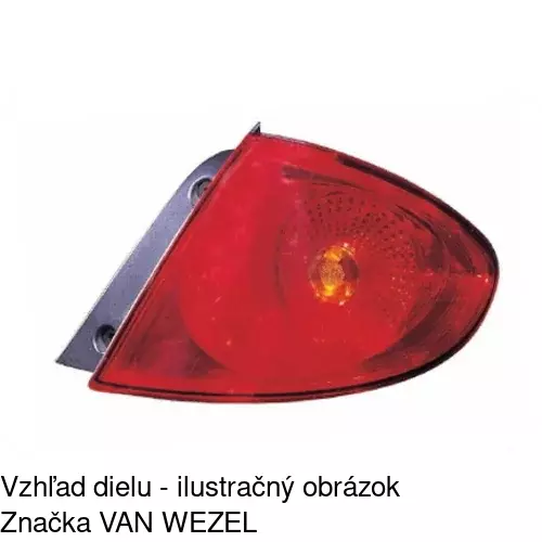 Zadné svetlo 6755883U /POLCAR/