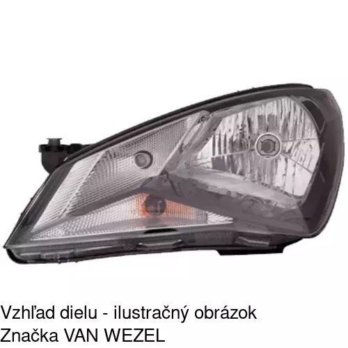 Hlavný reflektor 67A109-E /POLCAR/ - obr. 2