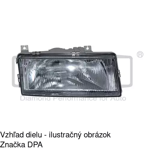 Hlavný reflektor 691110-E /POLCAR/ - obr. 2
