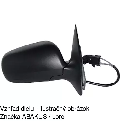 Vonkajšie zrkadlo 6913522M /POLCAR/ - obr. 2