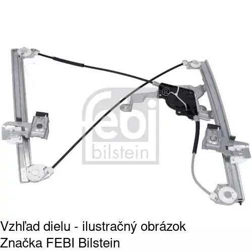 Mechanizmus sťahovania okna elektrický bez motora 6921PSG2A /POLCAR/ - obr. 5