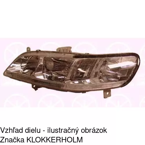 Hlavný reflektor 720609-E /POLCAR/ - obr. 3