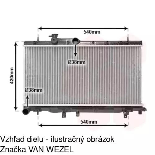 Chladiče vody 721208-3 /POLCAR/ - obr. 2