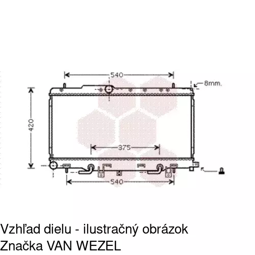 Chladiče vody POLCAR 721208-4