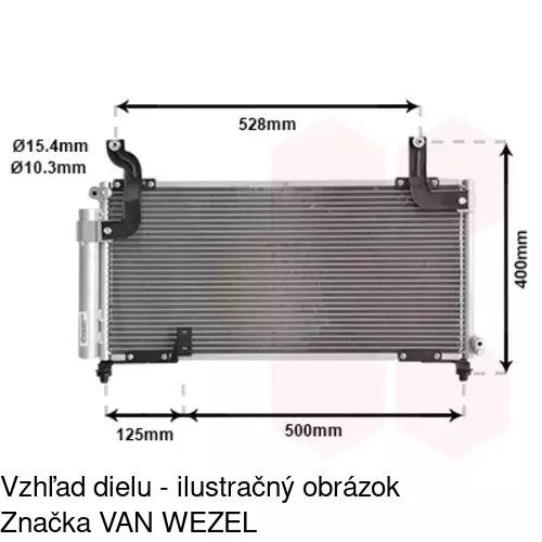 Chladiče klimatizácie 7414K8C1 /POLCAR/ - obr. 1