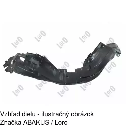 Podblatník (plast) 8044FP1T /POLCAR/