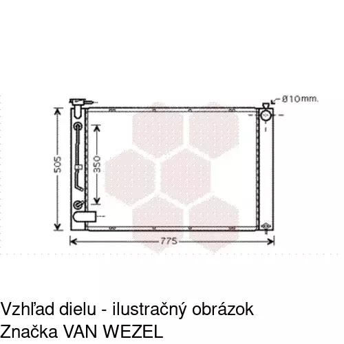 Chladiče vody 8061082K /POLCAR/ - obr. 2