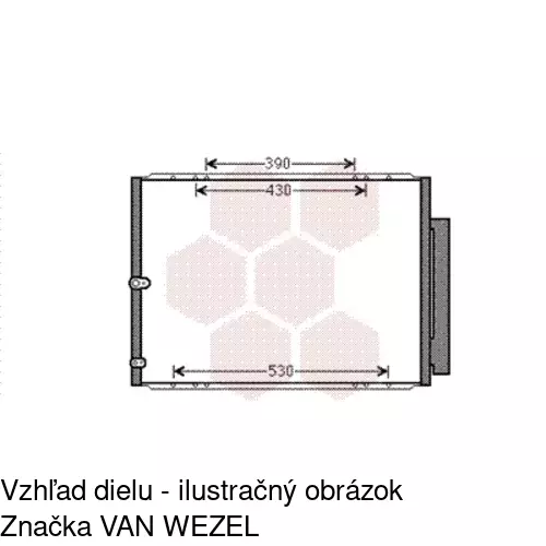 Chladiče klimatizácie 8061K8C1 /POLCAR/ - obr. 1