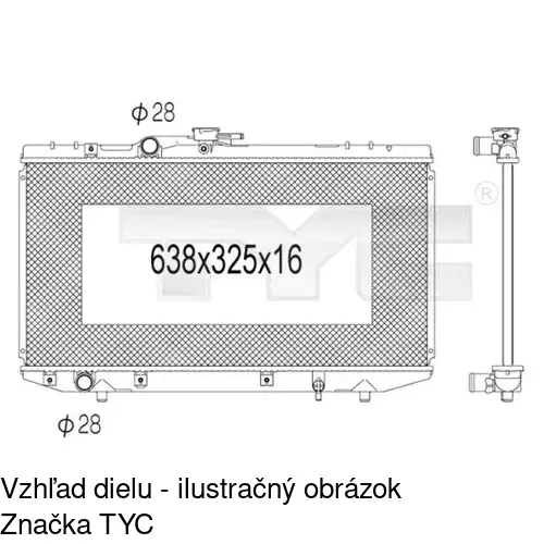 Chladiče vody POLCAR 8101083K