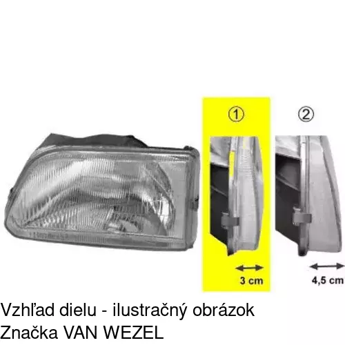 Hlavný reflektor POLCAR 810109-E