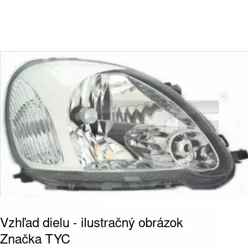 Hlavný reflektor POLCAR 810409-V