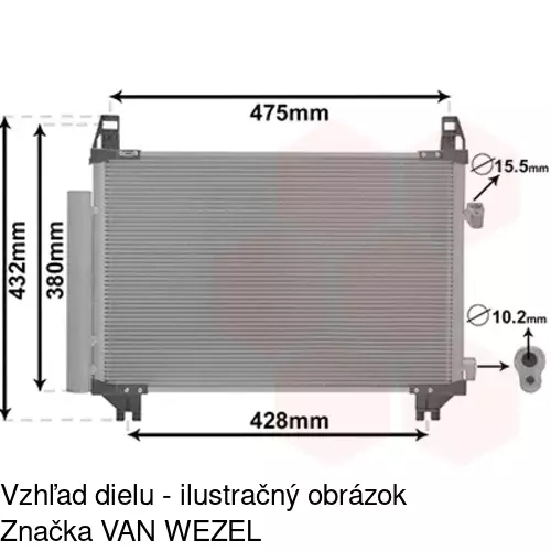 Chladiče klimatizácie 8105K8C3 /POLCAR/ - obr. 1