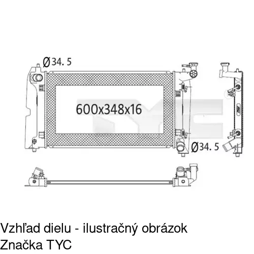 Chladiče vody POLCAR 8113083K