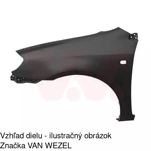 Predný blatník POLCAR 811401