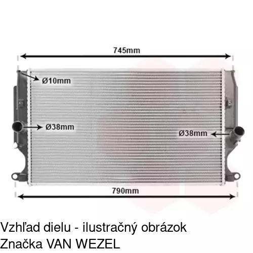Chladiče vody 8116084K /POLCAR/ - obr. 2