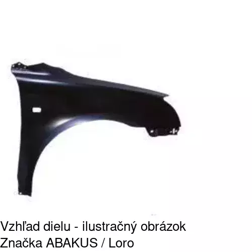 Predný blatník 812502 /POLCAR/ - obr. 1