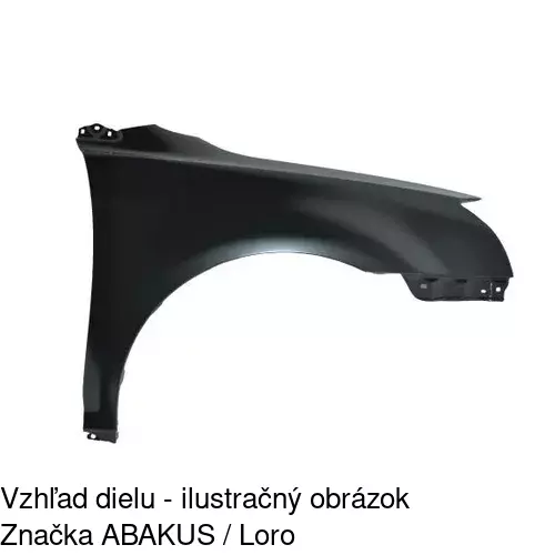 Predný blatník POLCAR 812602-1