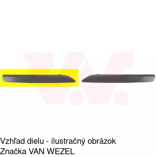 Lišta nárazníka 812607-6 /POLCAR/ - obr. 1
