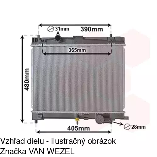 Chladiče vody 8182083K /POLCAR/ - obr. 1