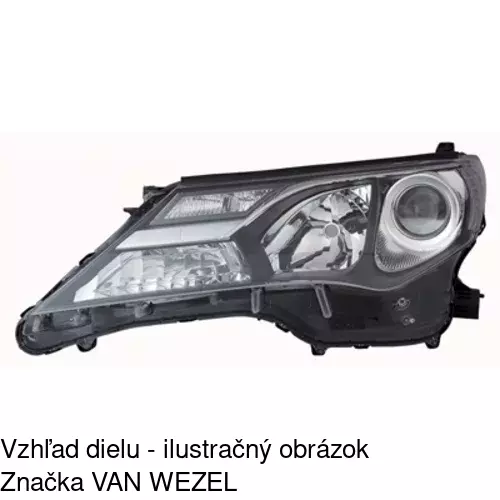 Hlavný reflektor 81X209-E /POLCAR/ - obr. 2