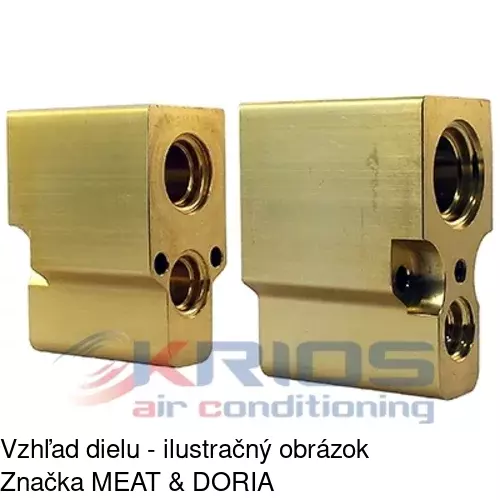 Expanzný ventil 8UW351239241 /POLCAR/ - obr. 3