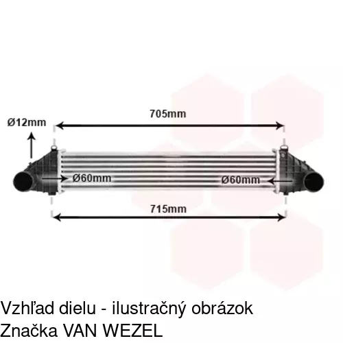 Chladiče vzduchu (Intercoolery) 9043J8-1 /POLCAR/ - obr. 2