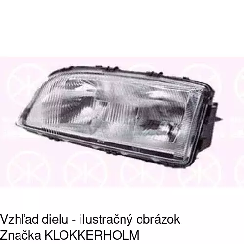Hlavný reflektor 9070100H /POLCAR/ - obr. 2