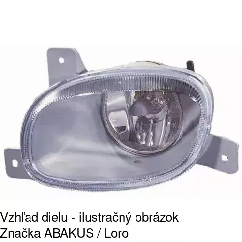Hmlové svetlo - predné 908029-E /POLCAR/ - obr. 2