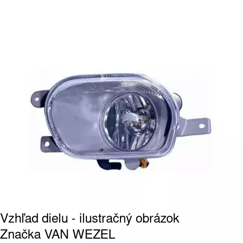 Hmlové svetlo - predné 909029-E /POLCAR/ - obr. 2