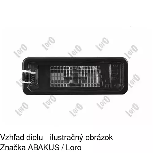 Svetlo na osvetlenie evidenčného čísla 9513958E /POLCAR/ - obr. 1
