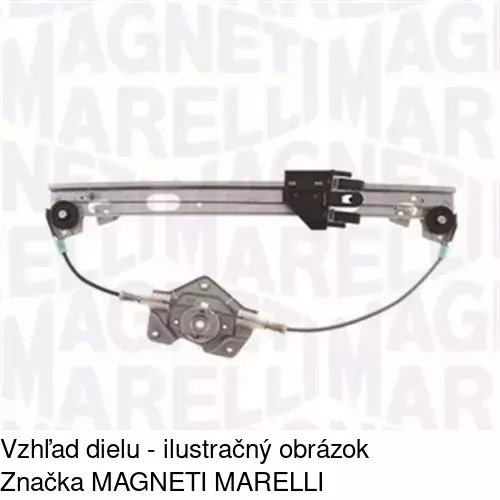 Mechanizmus sťahovania okna elektrický bez motora 9513PSG4A /POLCAR/ - obr. 1