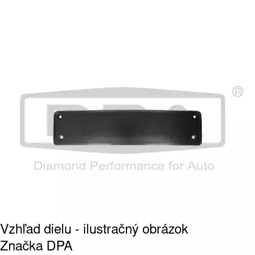 Držiak evidenčnej tabuľky 95140710 /POLCAR/ - obr. 1